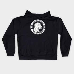 Irish Wolfhound Fan Gift Kids Hoodie